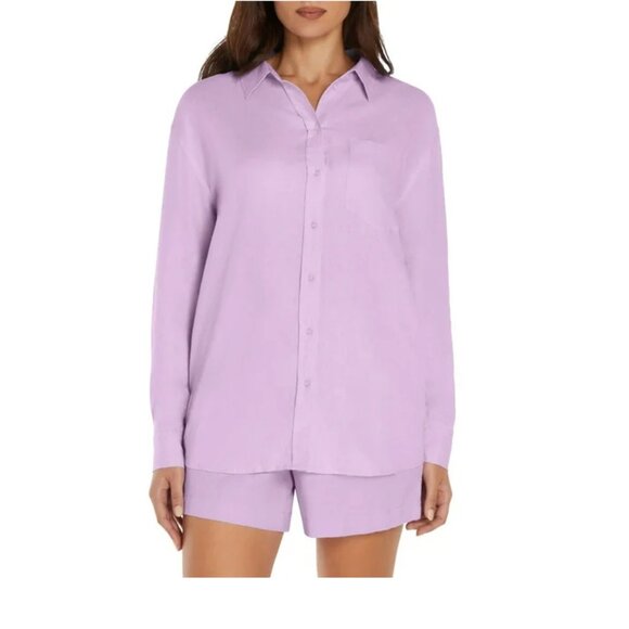 Gap Women's Linen Button Down Top MSRP $69.95 - Picture 1 of 6